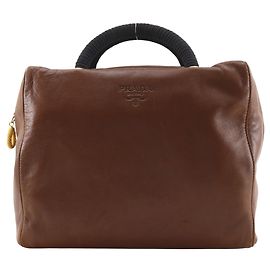 Borsa Prada PRADA Logo Marrone