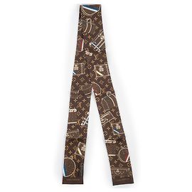 Lenço Bandeau Trunk Louis Vuitton Marrom