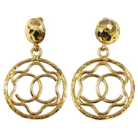 Orecchini Chanel Gold Coco Mark Swing D'oro