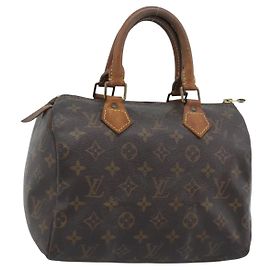 LOUIS VUITTON Monogram Speedy 25 Handtasche M41528 LV Auth 196034 Monogramm