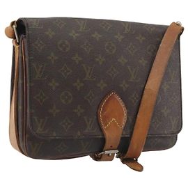 LOUIS VUITTON Bolsa de Ombro Monogram Cartouchiere GM M51252 LV Auth 194315 Monograma