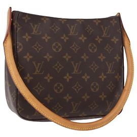 LOUIS VUITTON Bolsa de Ombro Monogram Looping MM M51146 LV Auth 195751V Monograma