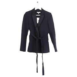 Iro Blazer aus Wolle schwarz Schwarz