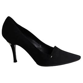 Escarpins Louis Vuitton en daim noir taille 37 Noir