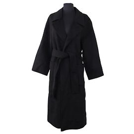 The Kooples Black Wool Coat Black