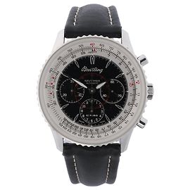Breitling Montbrillant Automatic Wristwatch, ref. A30030.2, Black Dial Black