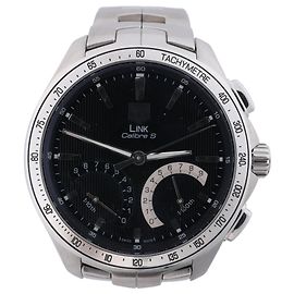 Relógio TAG Heuer link Caliber S Quartz, ref. CAT7010.BA0952 com mostrador preto Preto