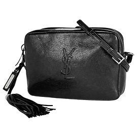 Borsa a tracolla in pelle Yves Saint Laurent Nero