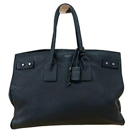 Saint Laurent Sac de Jour Souple Large Handbag Noir