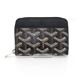 Goyard Matignon Coin Case Black Yellow
