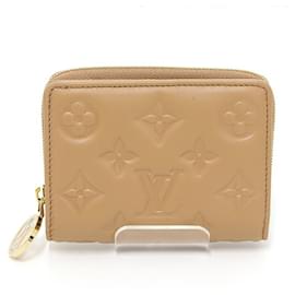 Louis Vuitton Bi-fold Portemonnaie aus Camel-Leder Kamel
