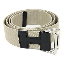 Hermès Cinturón Hermes Nomade 40 Negro Beige