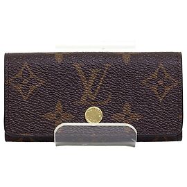 Louis Vuitton Monogram Multicles 4 Key Case Brown