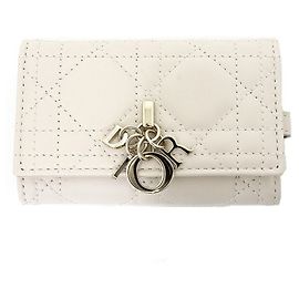 Christian Dior My Aster Key Case Ring Pink White Beige Yellow