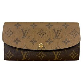 Louis Vuitton Monogram Reverse Portefeuille Emilie Long Wallet Brown Monogram