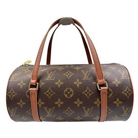 Louis Vuitton Papillon 26 Monogram Schultertasche Braun Monogramm