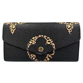 Cartera Larga Sarah de Louis Vuitton Castaño Negro