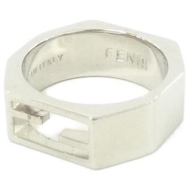 Fendi Silver Band Ring 7AJ895 B08 Silvery