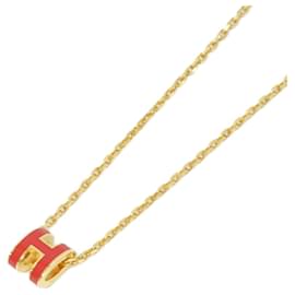 Hermès Collana Hermes Pop H MINI Rosso D'oro