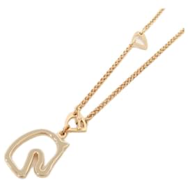 Hermès Collana Hermes Tonnerre Marrone D'oro