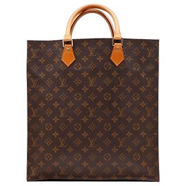 Louis Vuitton Monogram Sac Shopping Tote Bag Marrom Monograma