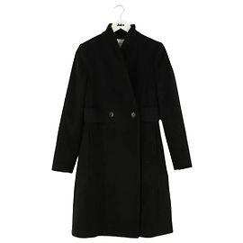 Lk Bennett Wollmantel Schwarz Schwarz