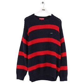 Pull Supreme en coton bleu Homme L Bleu