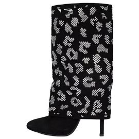 Autre Marque Bottines en daim orné Giuseppe Zanotti x Balmain 39 Occasion Autre