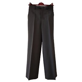 GUCCI WOOL AND MOHAIR PANTS Black