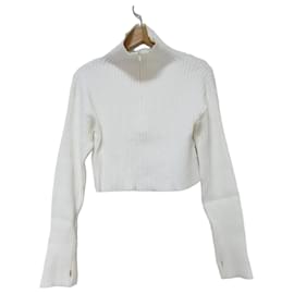 Autre Marque Snidel Kurz Strickpullover Weiß