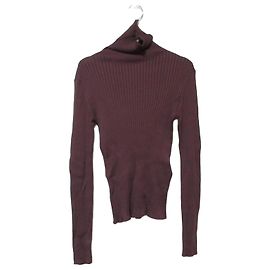 Autre Marque Rollkragenpullover aus Seidenmischung Rouge vif Braun