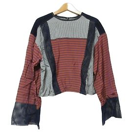 Autre Marque Blusa Patchwork CITY Marrone