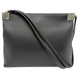 Borsa a tracolla Salvatore Ferragamo Gancini Nero