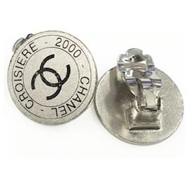 Chanel Coco Mark Ohrringe Silber
