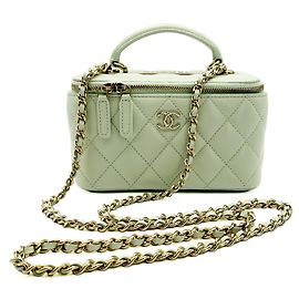 Sac Vanity Chanel Matelassé Vert clair