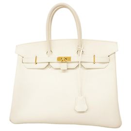 Hermès Bolsa Hermes Birkin 35 Branco