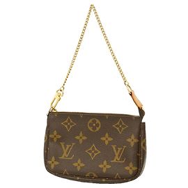 Louis Vuitton Monogram Mini Pochette Accessoires Marron