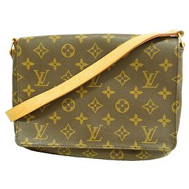 Borsa a tracolla Louis Vuitton Monogram Musette Tango Marrone