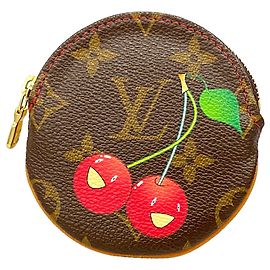 Monedero Louis Vuitton Monogram Cherry Castaño Roja