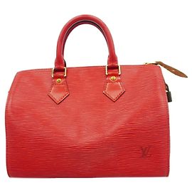 Borsa Louis Vuitton Epi Speedy 25 Rosso
