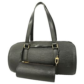 Borsa Louis Vuitton Epi Soufflot Nero