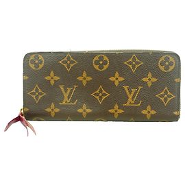 Louis Vuitton Monogram Portefeuille Clemence Long Wallet Fuschia