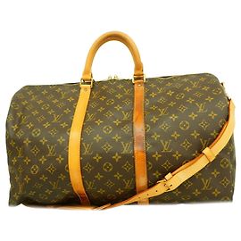 Louis Vuitton Monogram Keepall Bandoulière 50 Braun