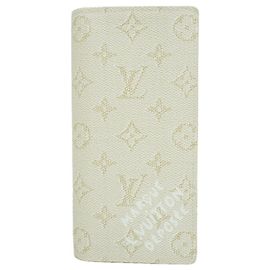 Louis Vuitton Monogram Heritage Portefeuille Brazza Long Wallet Eggshell
