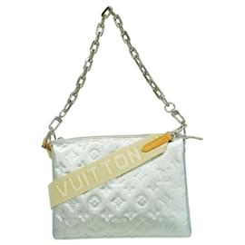 Bolso Louis Vuitton Monogram Embossed Coussin PM Plata