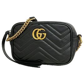 Borsa a tracolla Gucci GG Marmont Nero