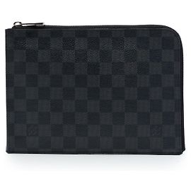 Louis Vuitton Black Damier Graphite Pochette Jour PM Noir