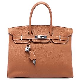 Hermès Brown Togo Birkin Retourne 35 Marron