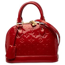 Louis Vuitton Red Monogram Vernis Alma BB Rouge