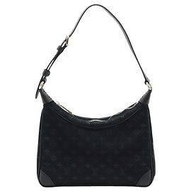 Louis Vuitton Black Monogram Mini Satin Boulogne Noir